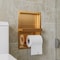 Alfi Brand Brushed Gold PVD Stainless Steel Recessed Shelf / Toilet Paper Holder Niche ABTPNP88-BG - alternate 1